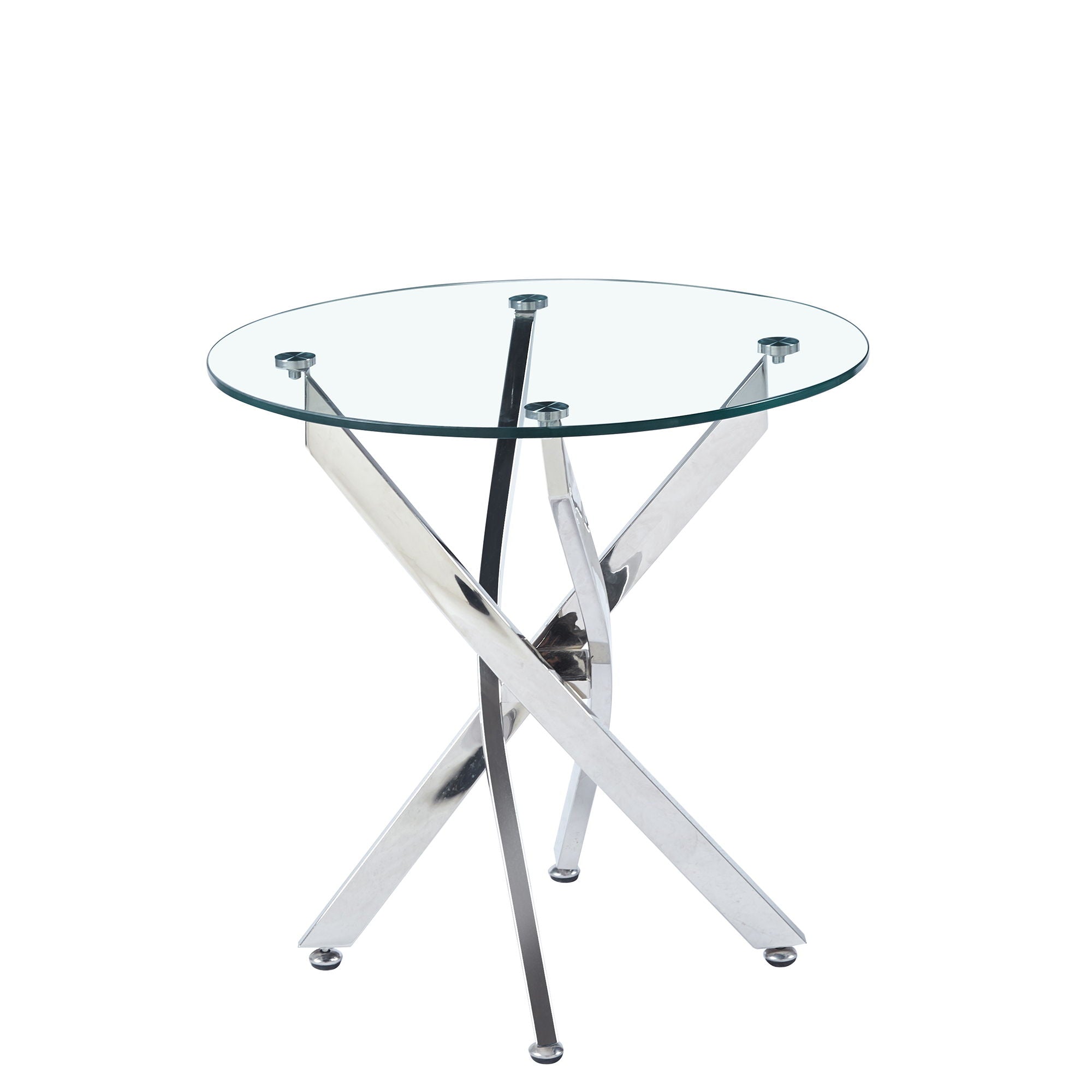 Round Table With Angular Slanted Legs