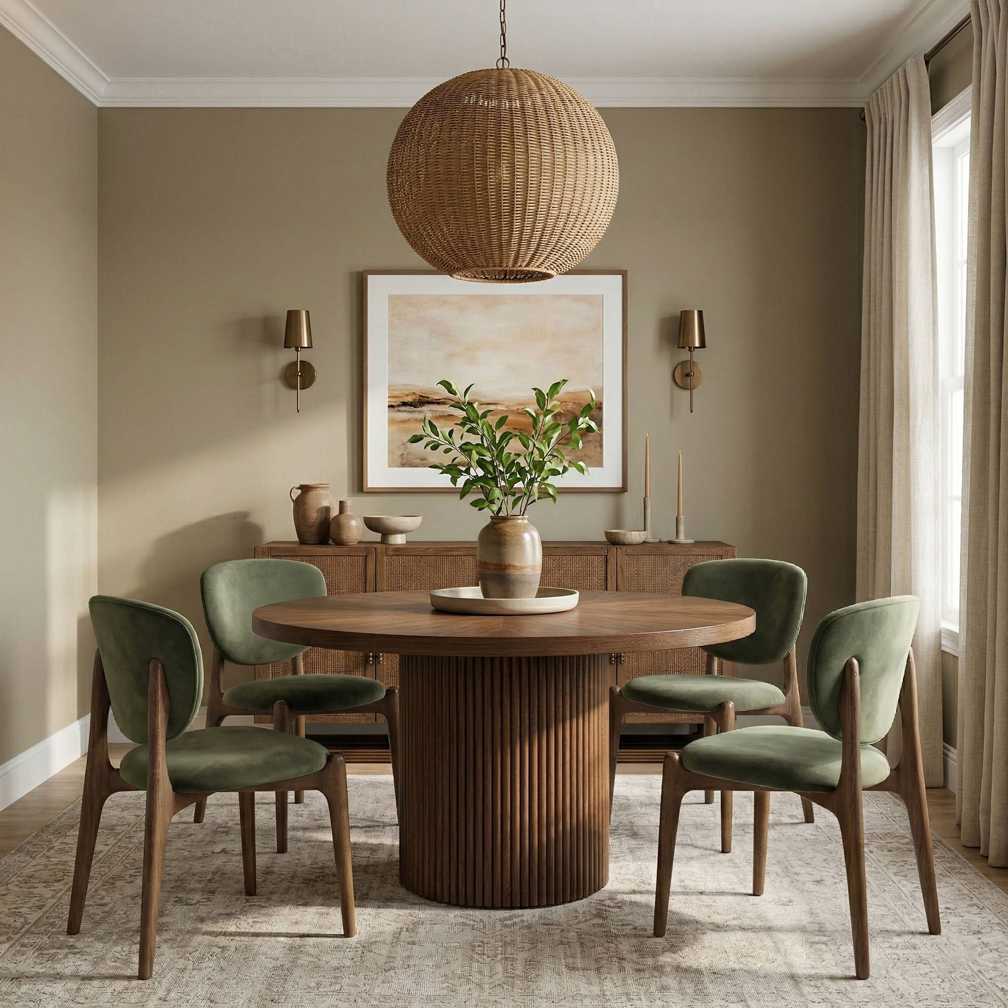 Velora - Upholstered Dining Chair (Set of 2) - Brown Base