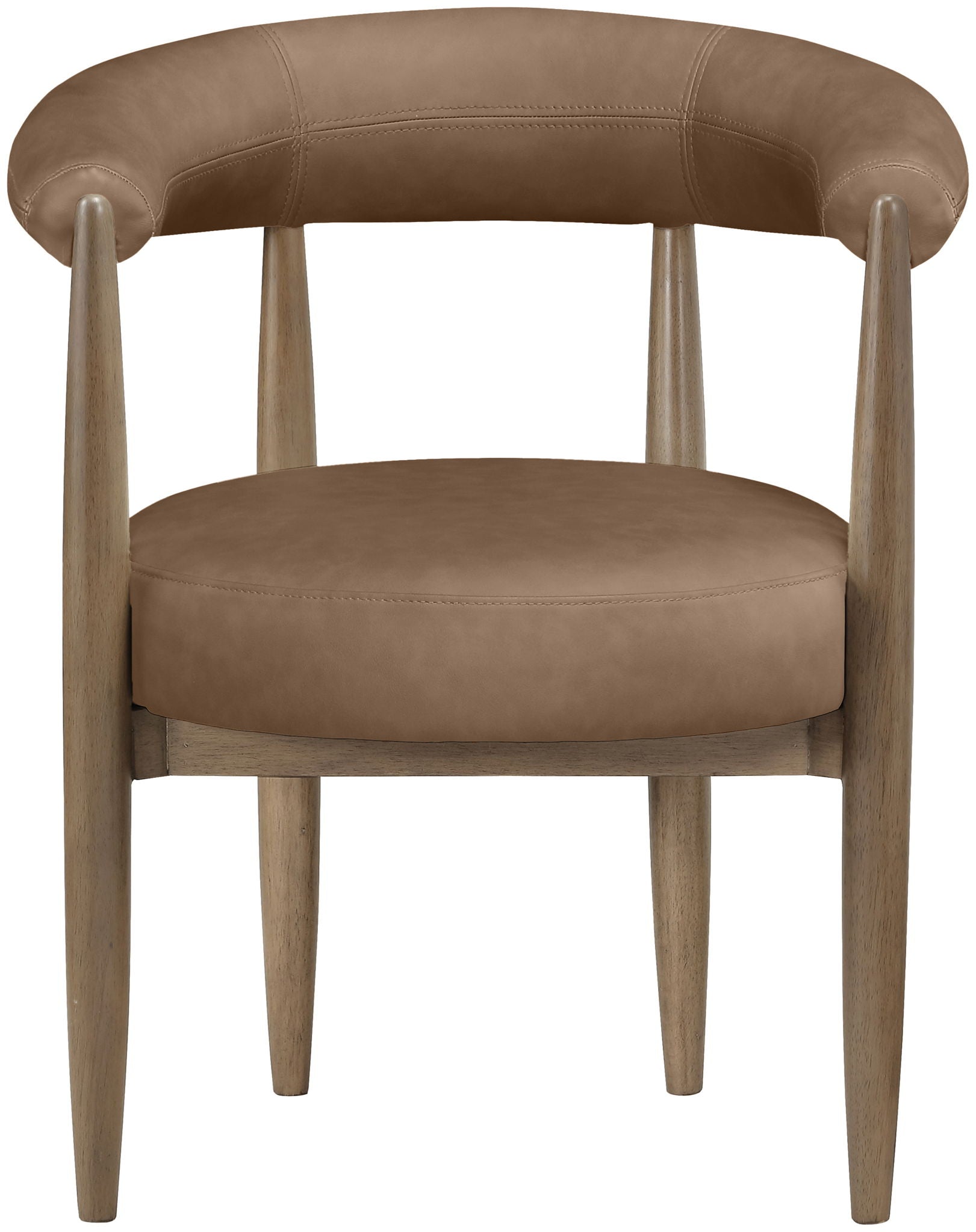 Sable - Vegan Leather Upholstered Dining Chair (Set of 2) - Brown Base