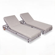 Outdoor Chaise Lounge & Wheels, 5 Position Adjustable Backrest