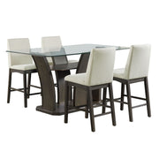 Dapper - Rectangular Counter Dining 5 Piece Set (Table And Four Chairs) - Walnut