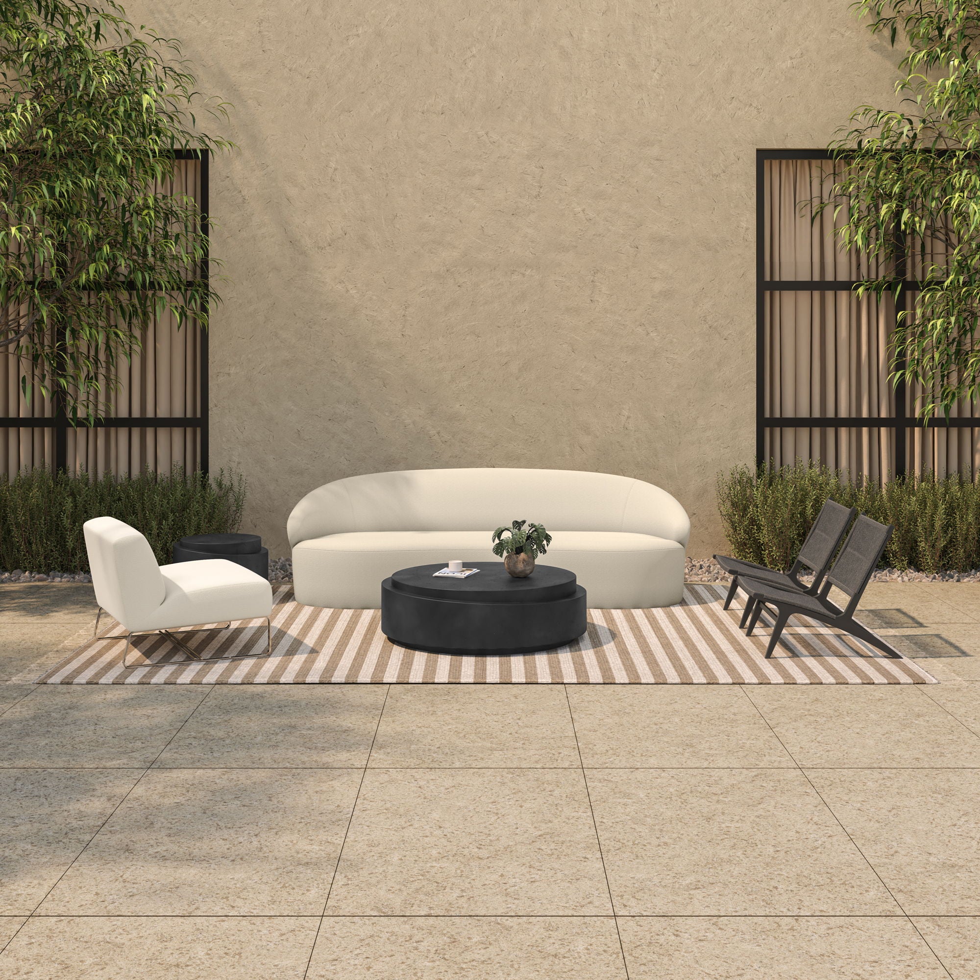 Cosmo - Outdoor Coffee Table - Black