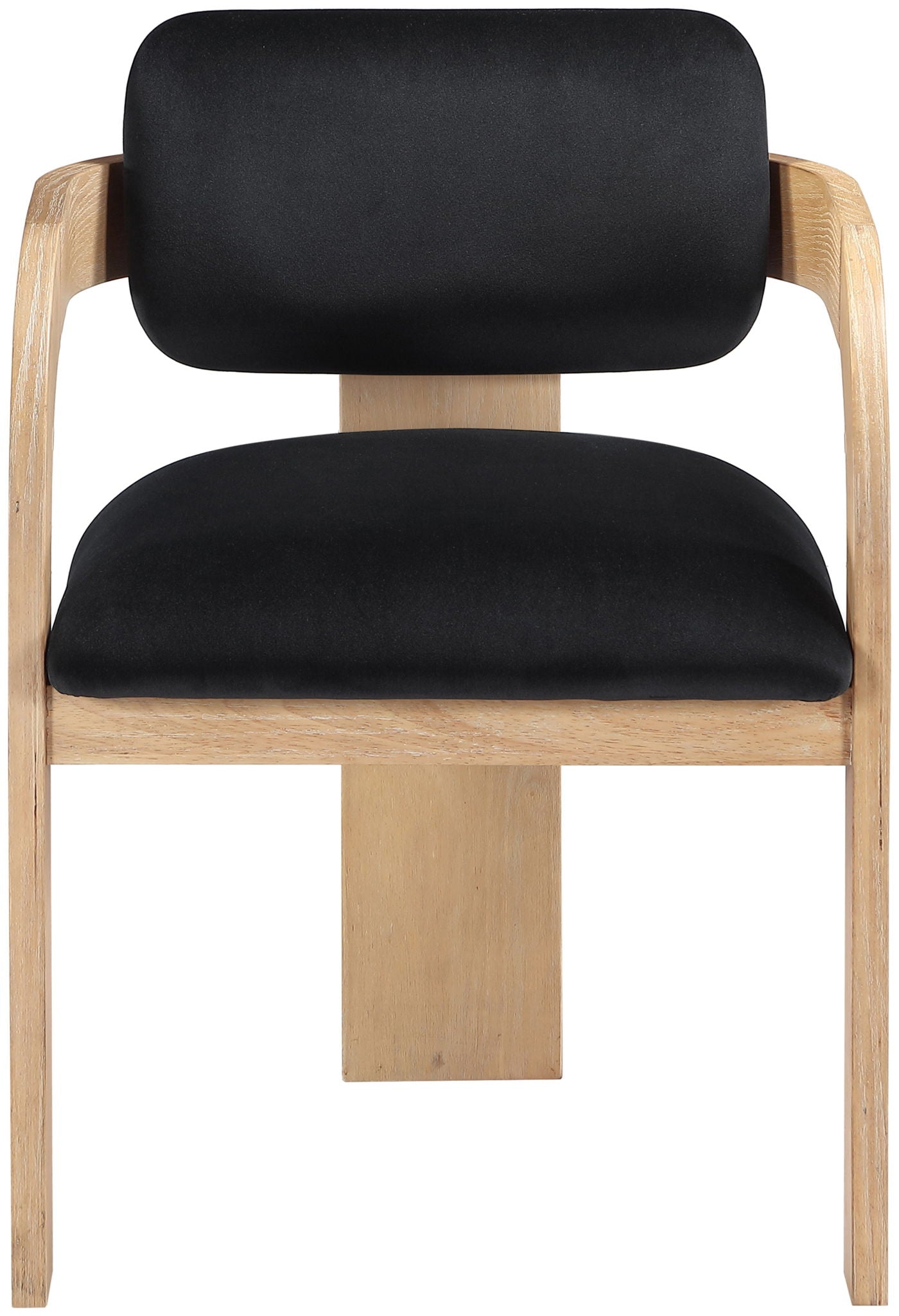 Cedra - Velvet Performance Fabric Upholstered Dining Chair (Set of 2) - Natural Frame