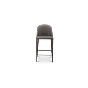 Burton - Counter Stool Vegan Leather - Gray / Blue