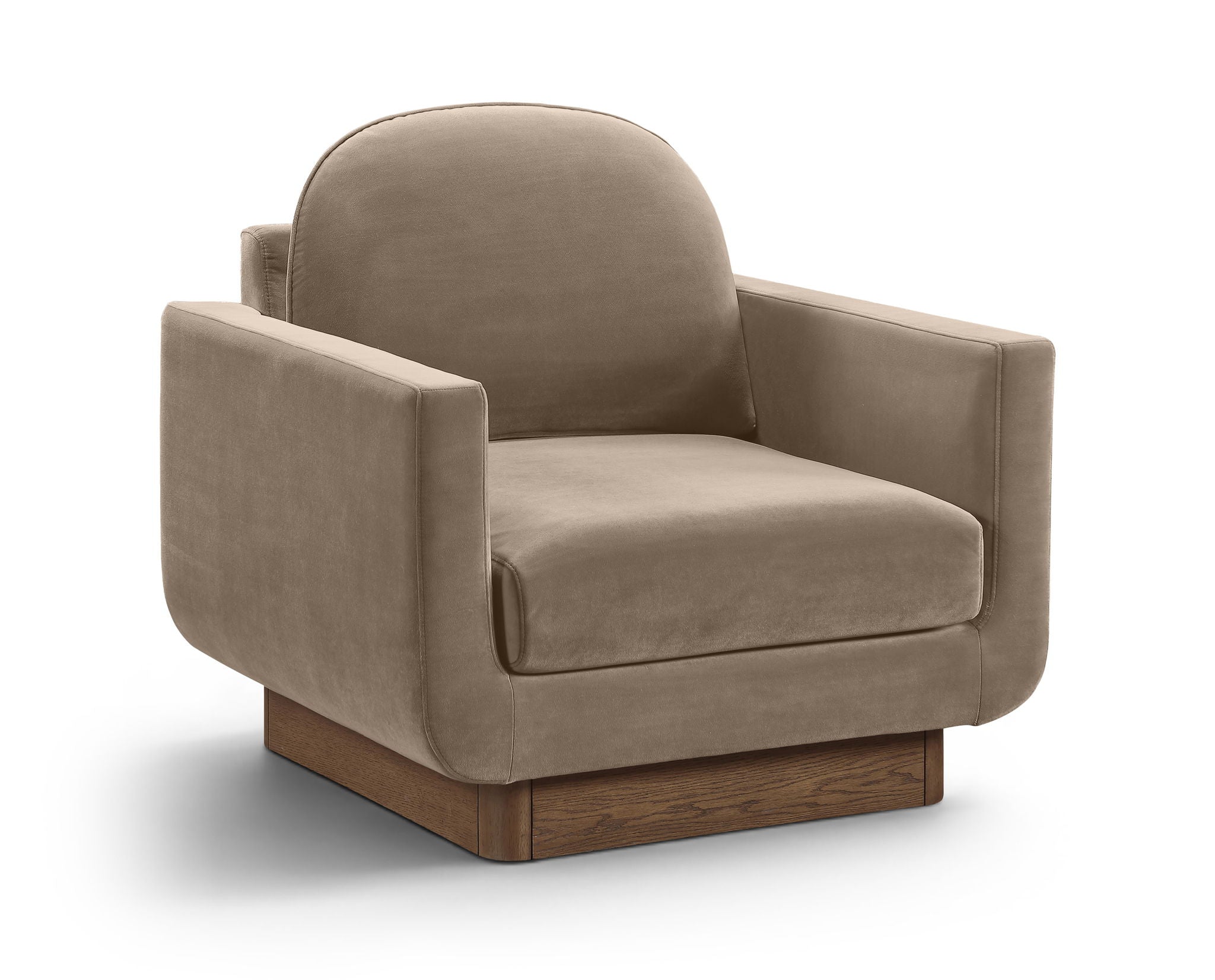 Diviento - Velvet Performance Fabric Upholstered Accent Chair