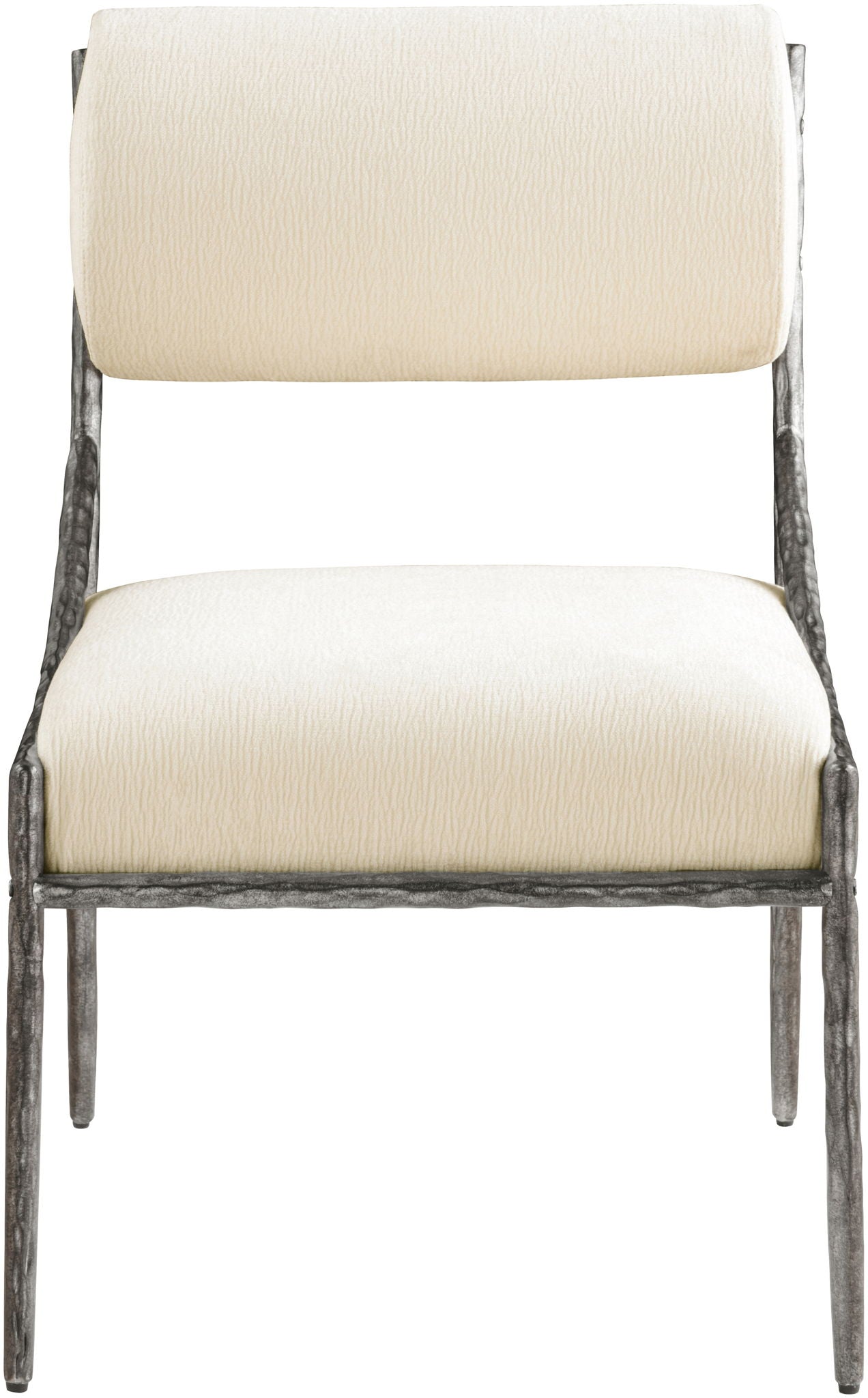 Bastille - Upholstered Dining Side Chair (Set of 2) - Silver Frame