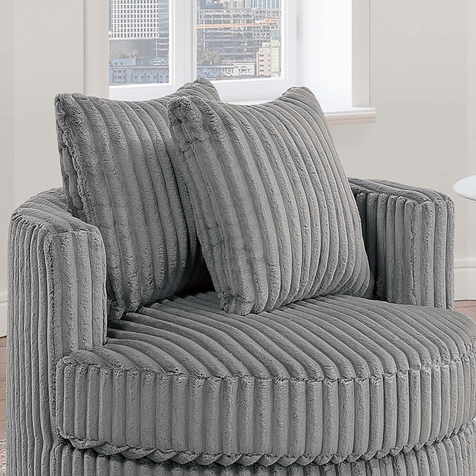 Swivel Upholstered Accent Chair For Living Room