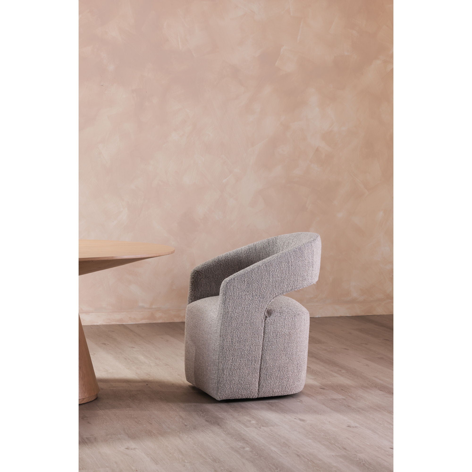 Barrow - Rolling Dining Chair - Gray Storm