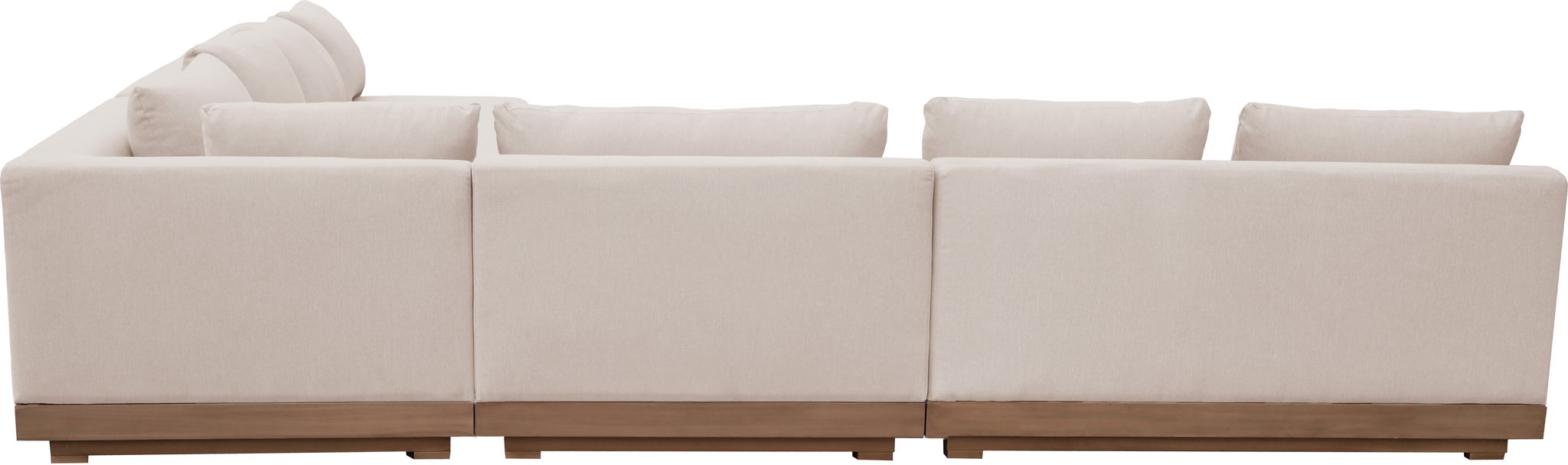 Solace - Olefin Performance Fabric 4 Piece Outdoor Patio Modular Sectional
