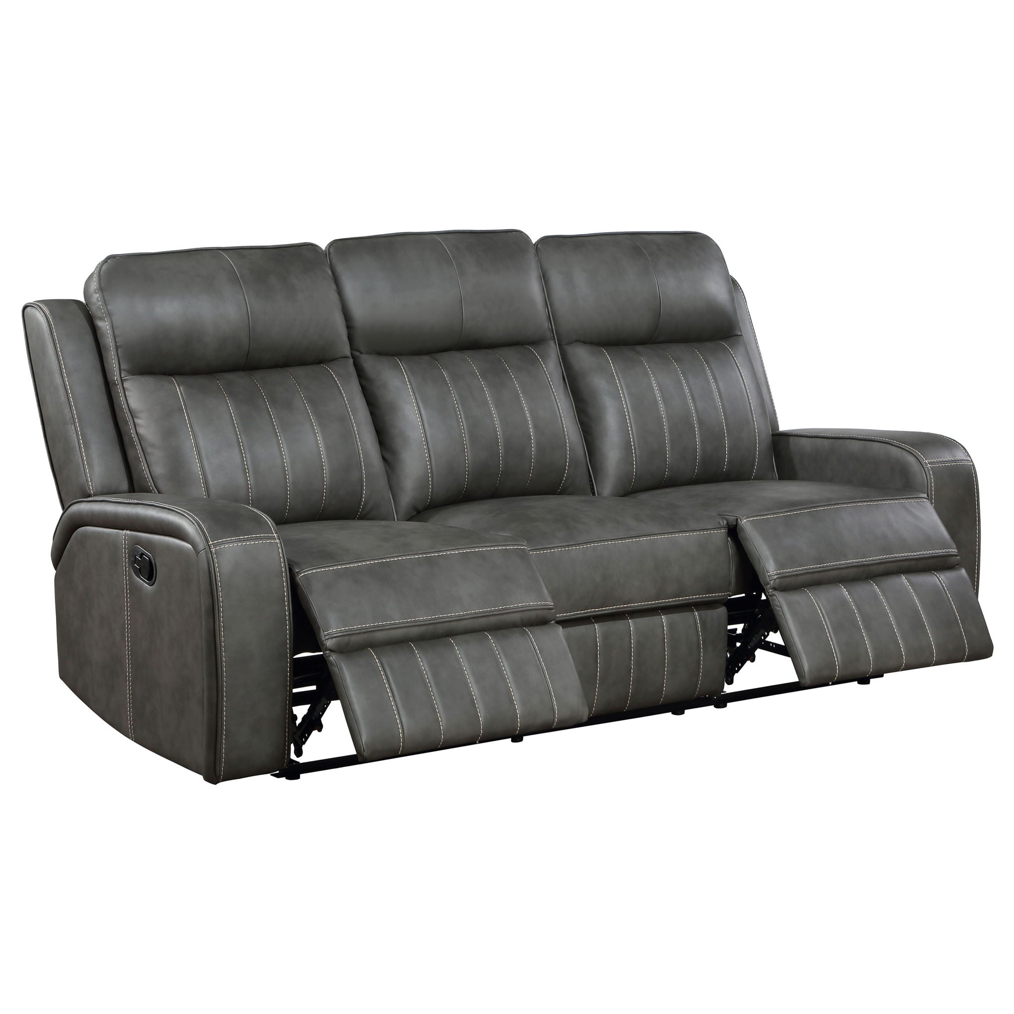 Mckinley - 3 Piece Reclining Sofa Set - Gray