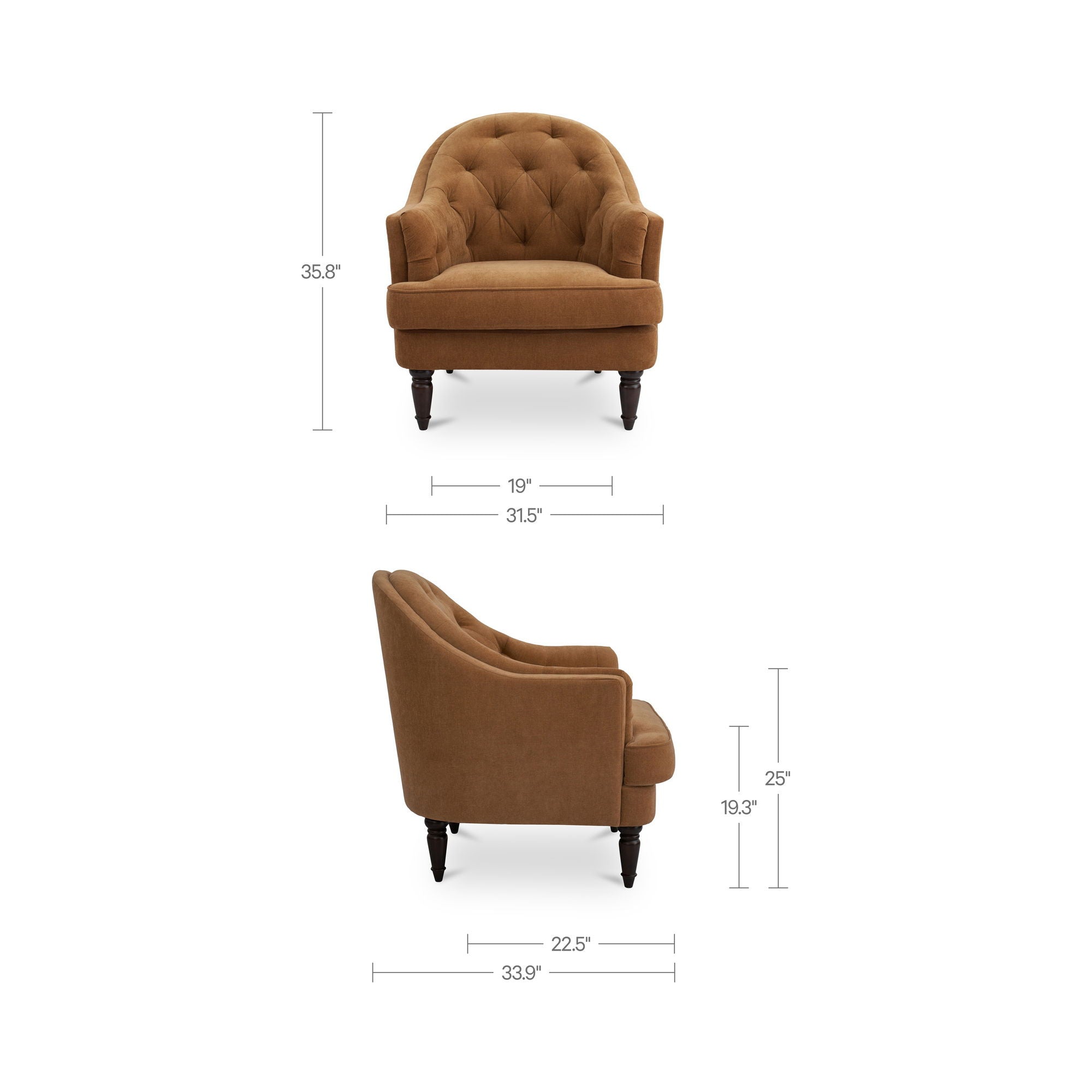 Pandora - Accent Chair - Ginger