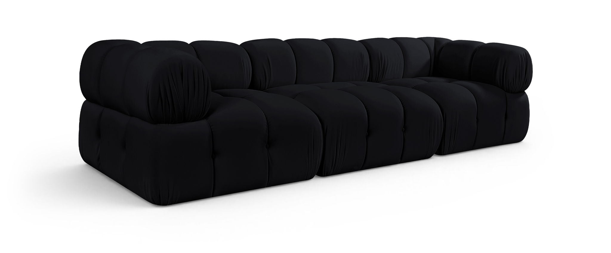 Orin - Velvet Performance Fabric Upholstered 3 Piece Modular Sofa