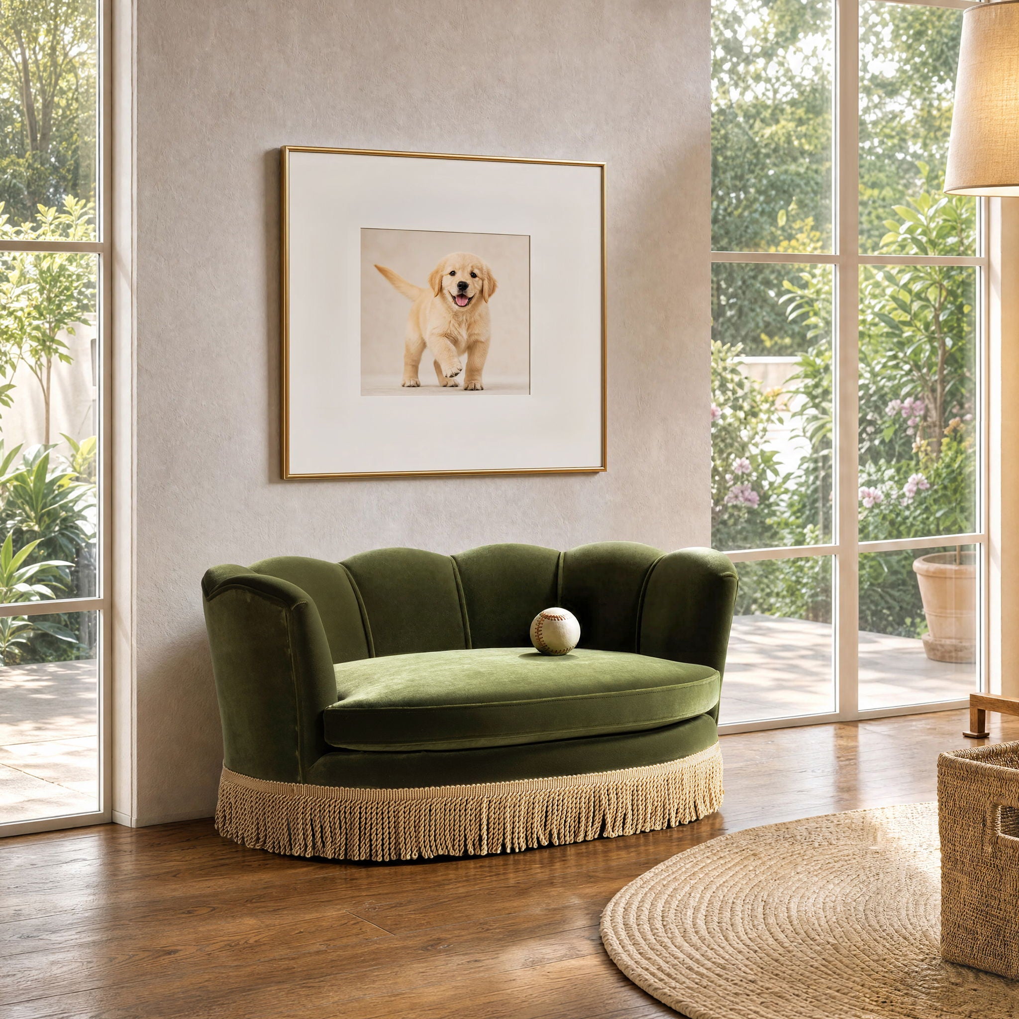 Clara - Scalloped Pet Sofa Bed