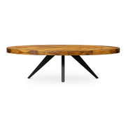 Parq - Oval Coffee Table - Amber