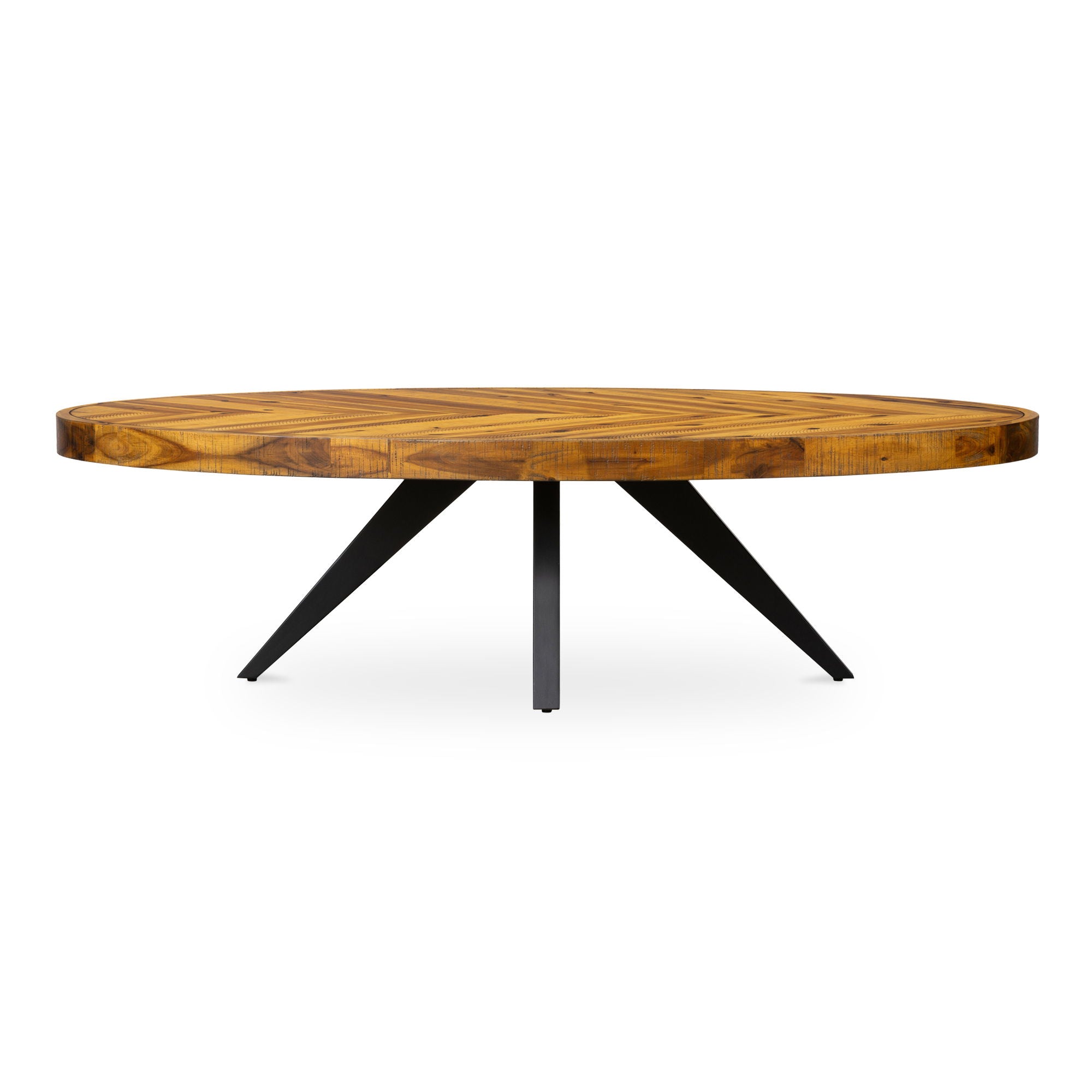 Parq - Oval Coffee Table - Amber