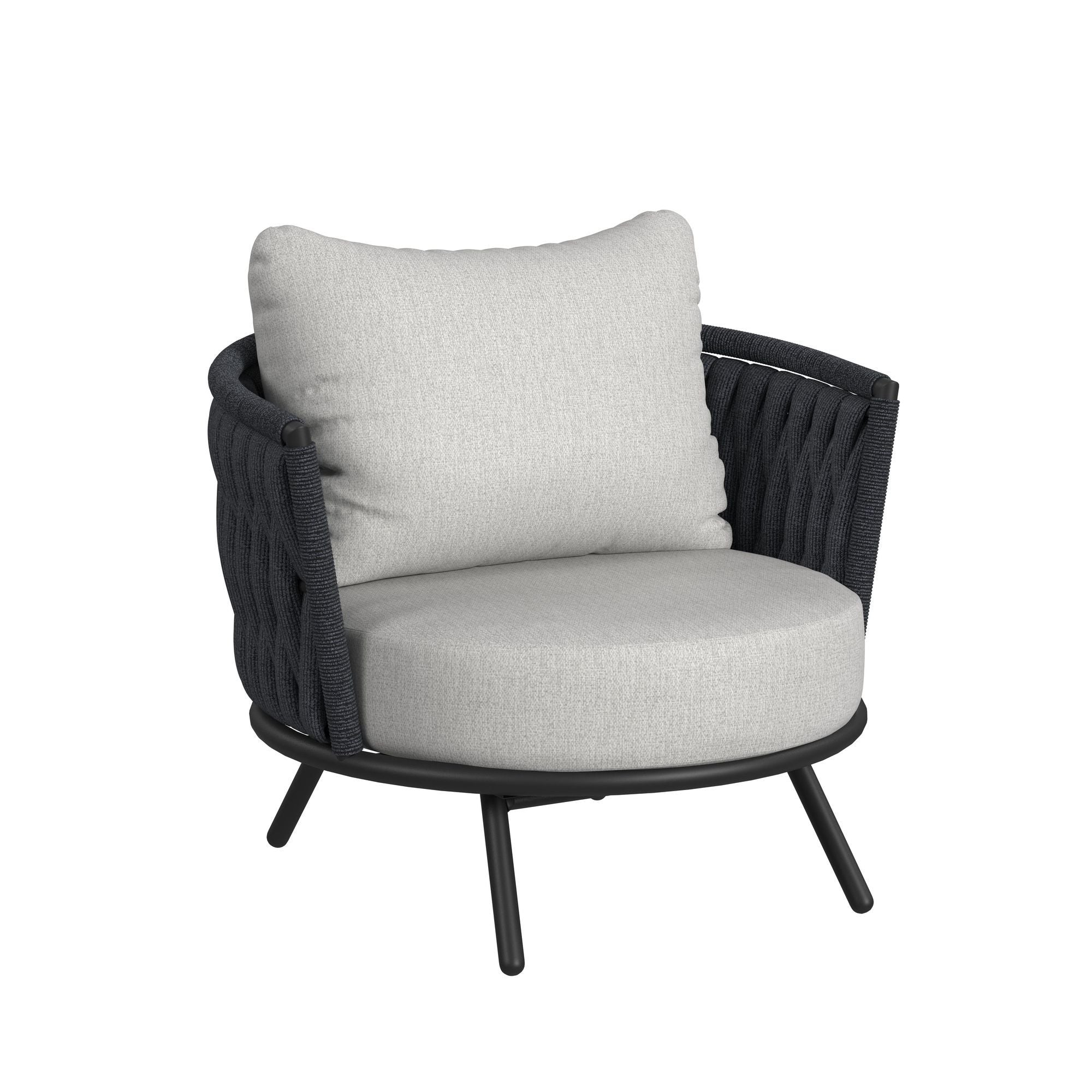 Bali - Chairs With Olefin (Set of 2) - Dark Gray