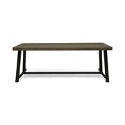 Outdoor Dining Table - Gray / Rustic Metal