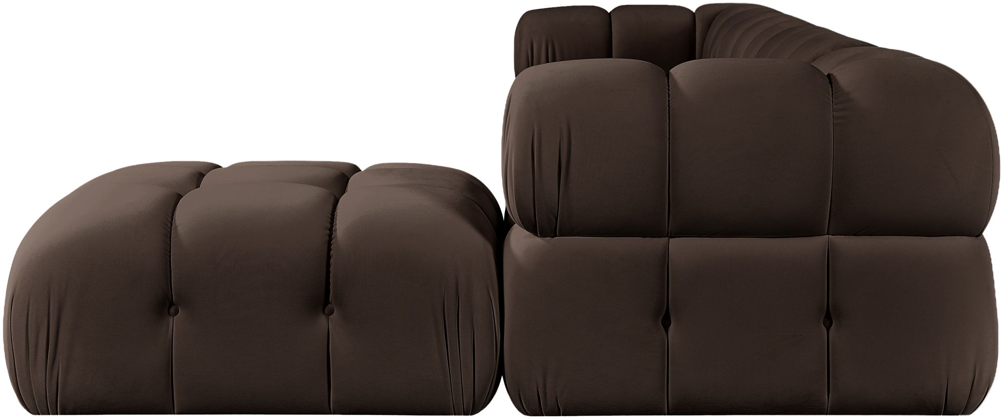 Orin - Fabric Velvet 5 Piece Modular Sectional