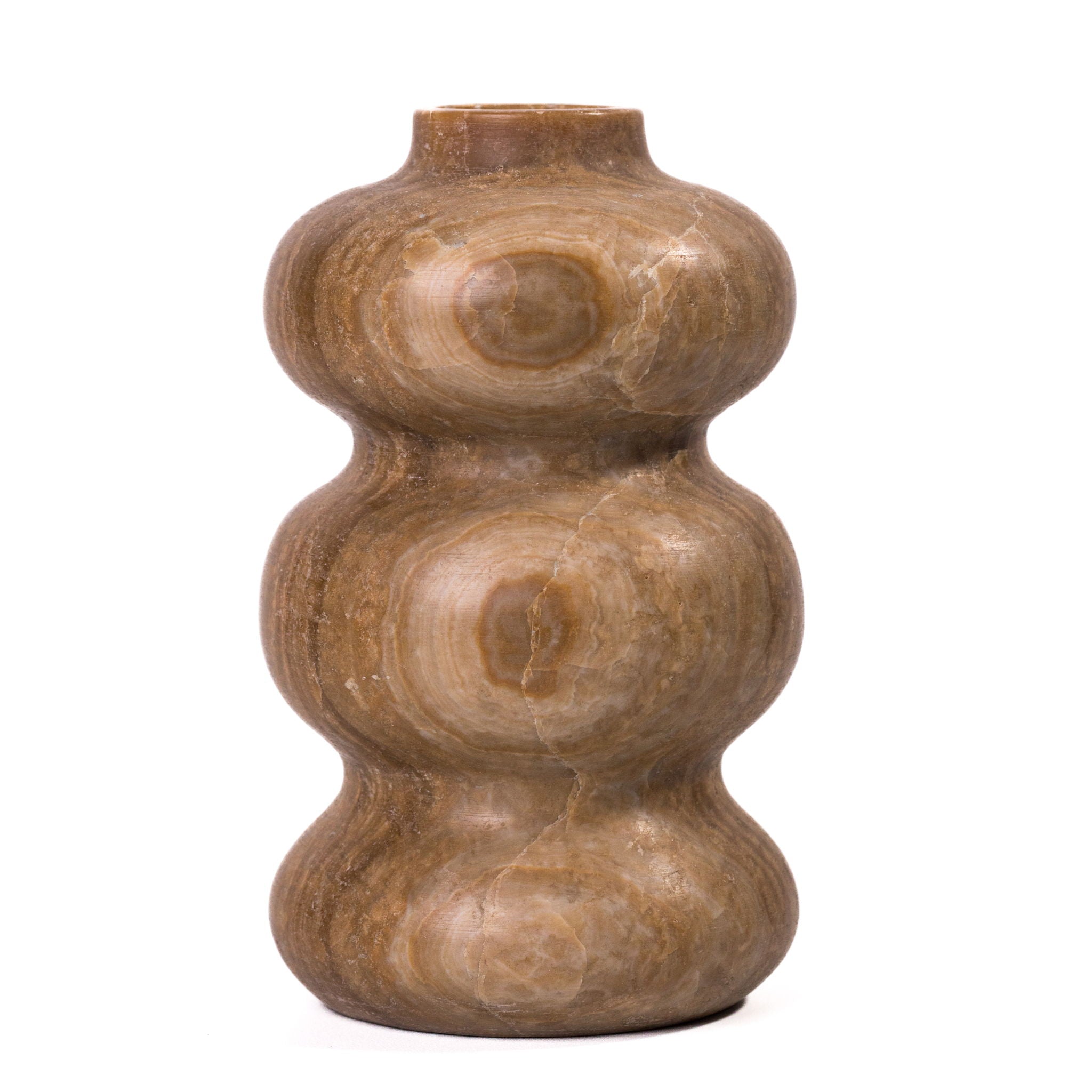 Marble Swell Vase - Dark Onyx