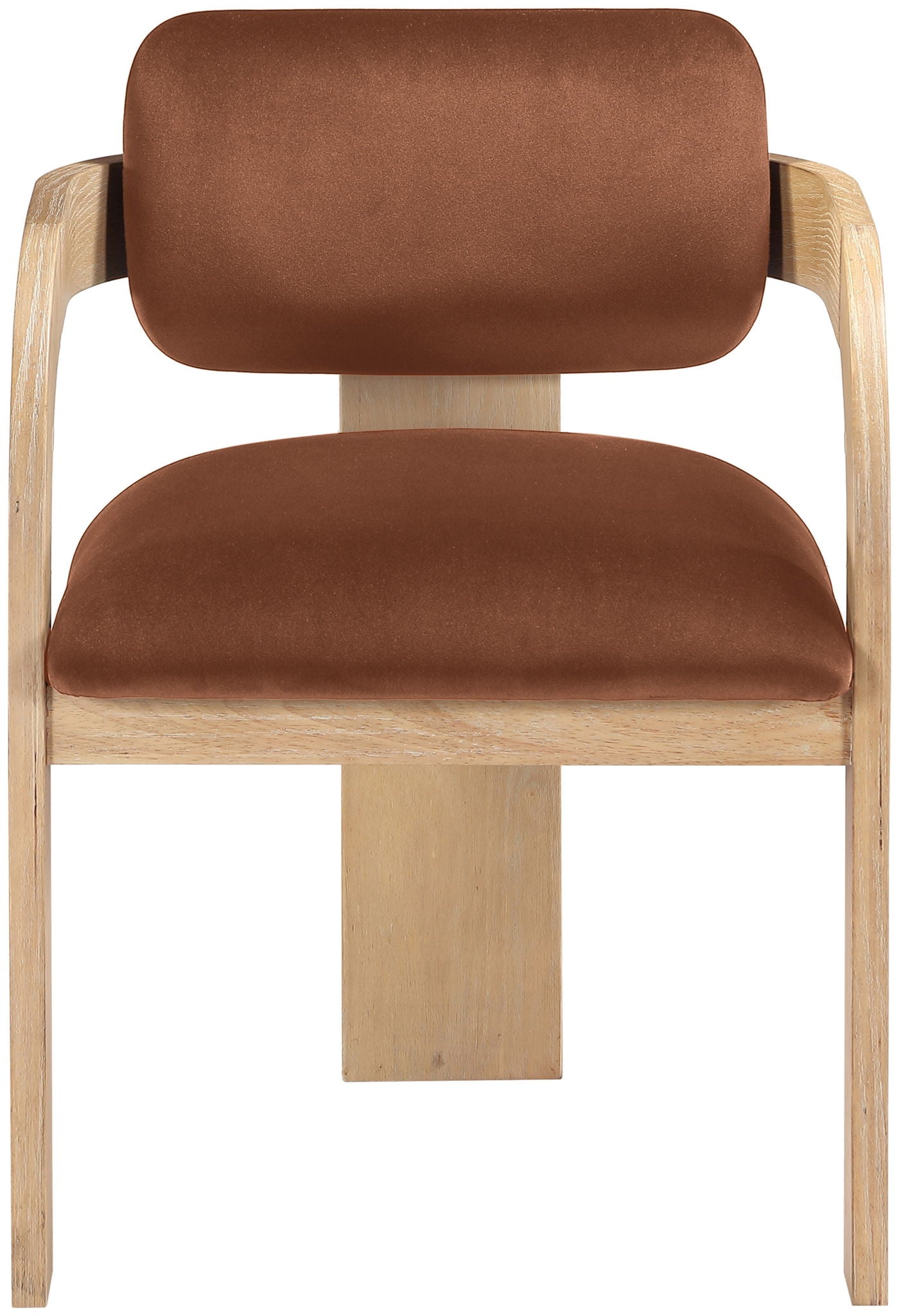 Cedra - Velvet Performance Fabric Upholstered Dining Chair (Set of 2) - Cognac