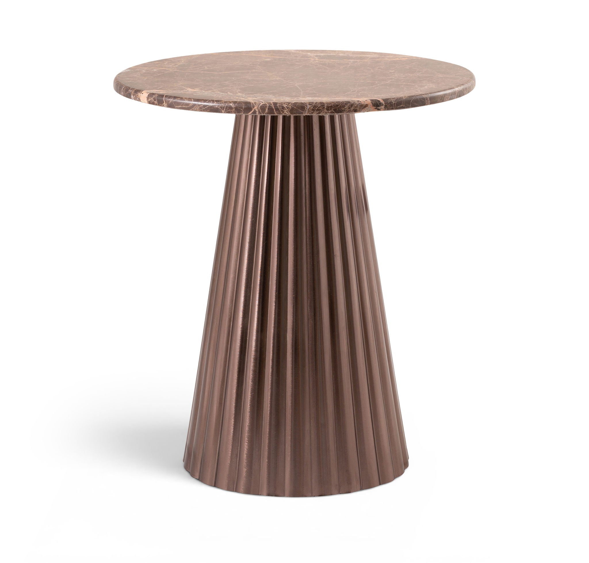 Cindra - Genuine Marble Top And Iron Base Table