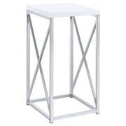 Accent Table With Accents - Glossy White