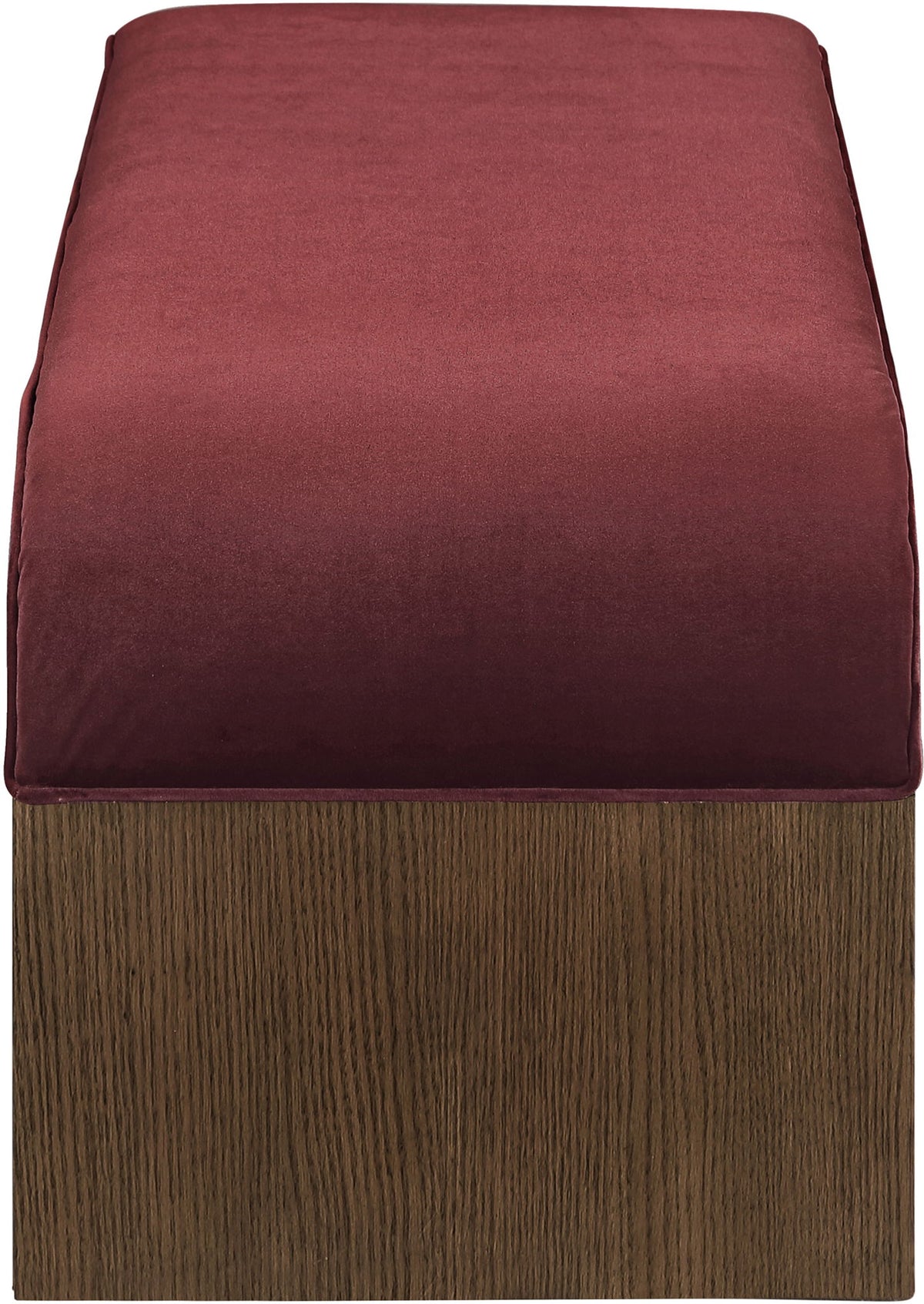 Sable - 52" Velvet Performance Fabric Upholstered Bench