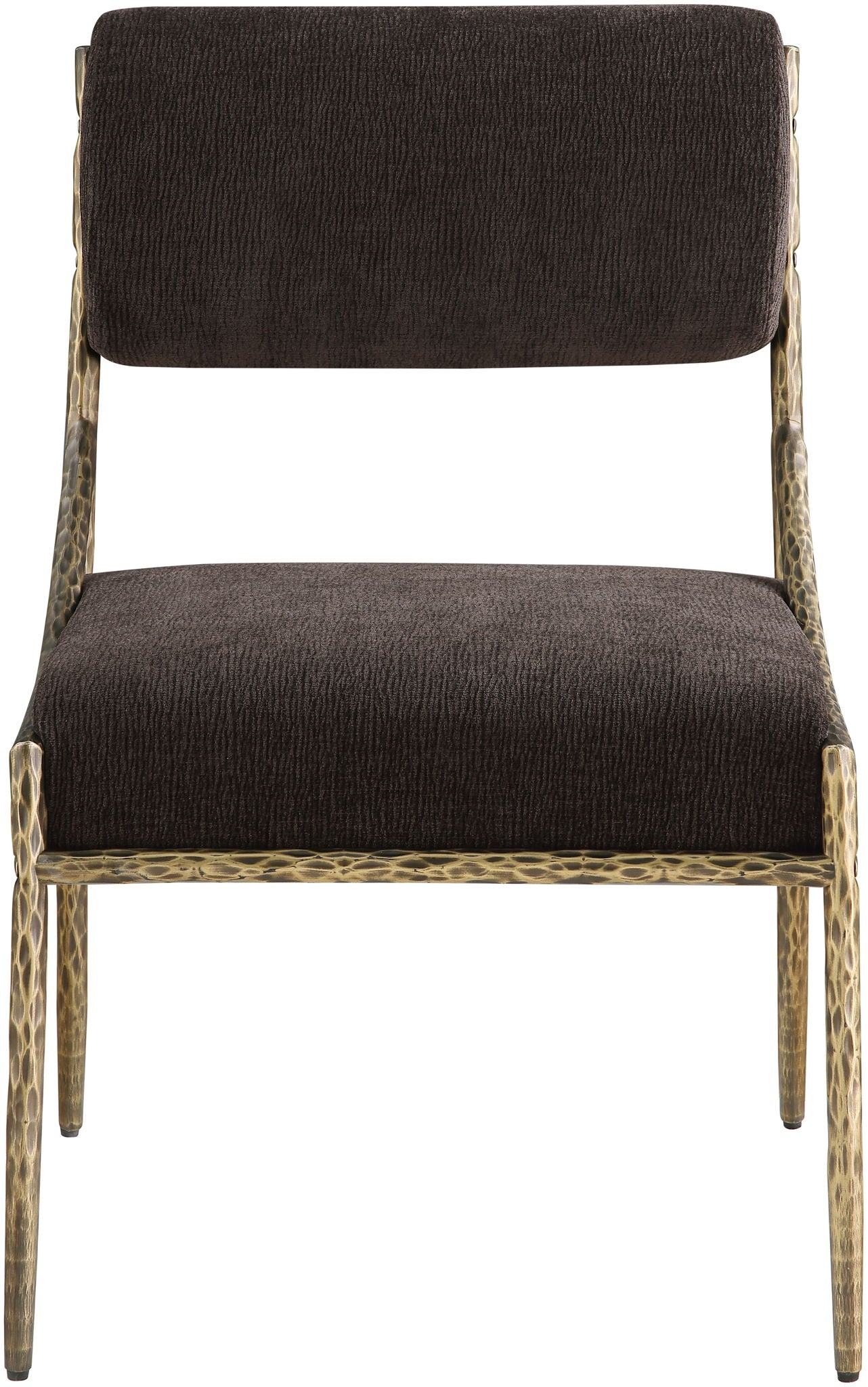 Bastille - Upholstered Dining Side Chair (Set of 2) - Brass Frame
