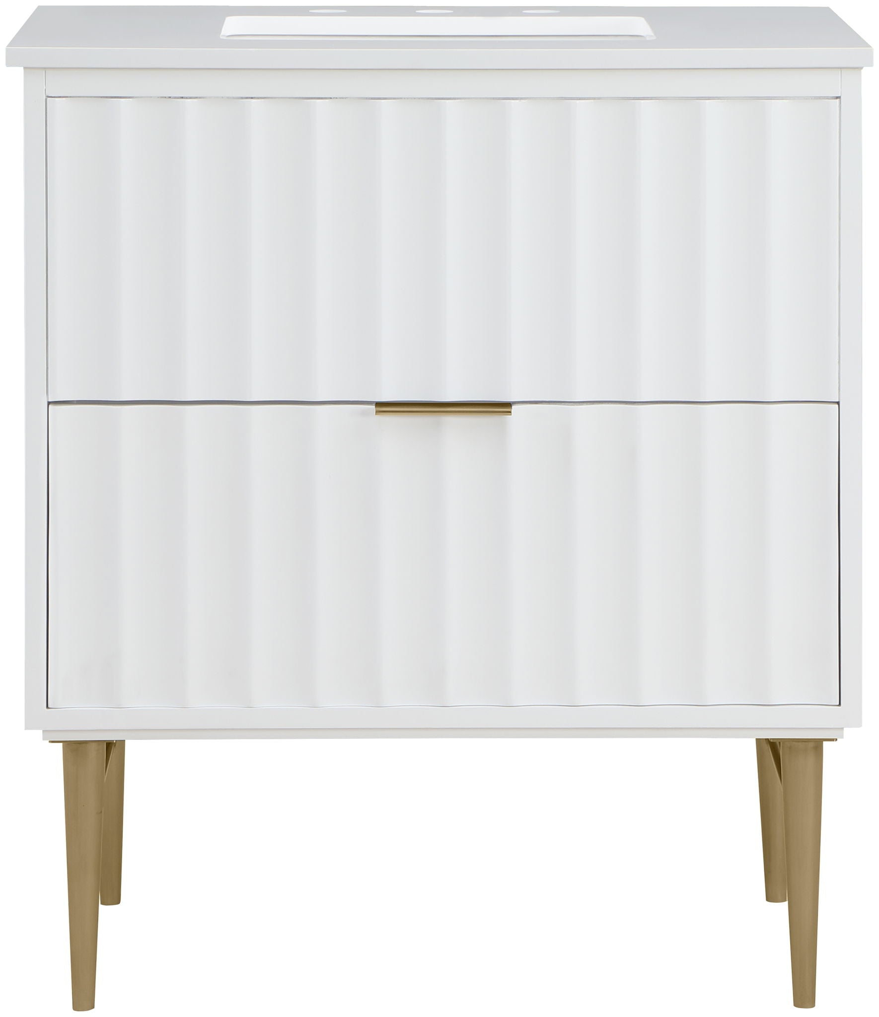 Modernist - Bathroom Vanity With Gold Legs