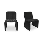 Ella - Outdoor Dining Chair (Set of 2) - Charcoal / Gray