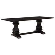 Villeneuve - Rectangular Double Pedestal Dining Table - Rustic