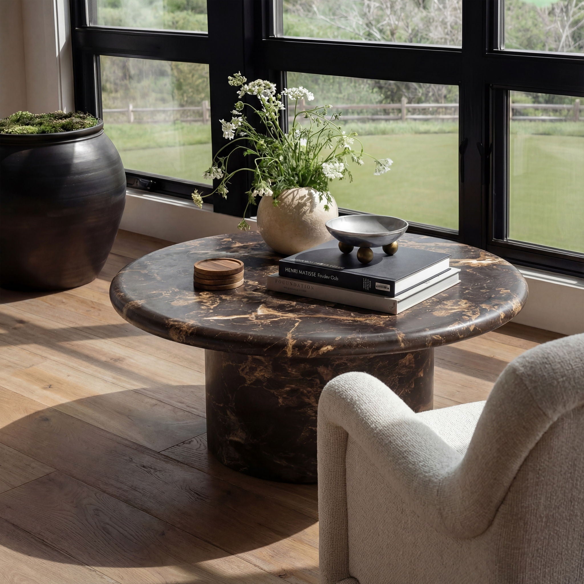 Byron - Round Coffee Table - Dark Brown