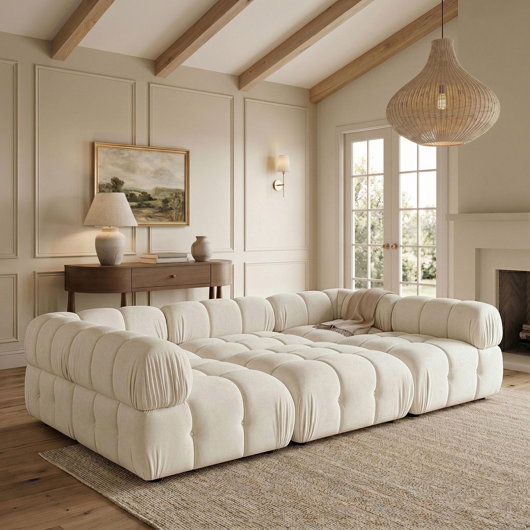Orin - Velvet 6 Piece Modular Sectional