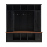 Hall Tree With Storage Bench, Entryway Coat Rack With Hooks