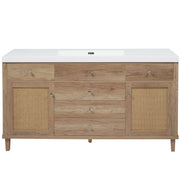 Modern Bathroom Vanity With Sink, Soft Close Drawers