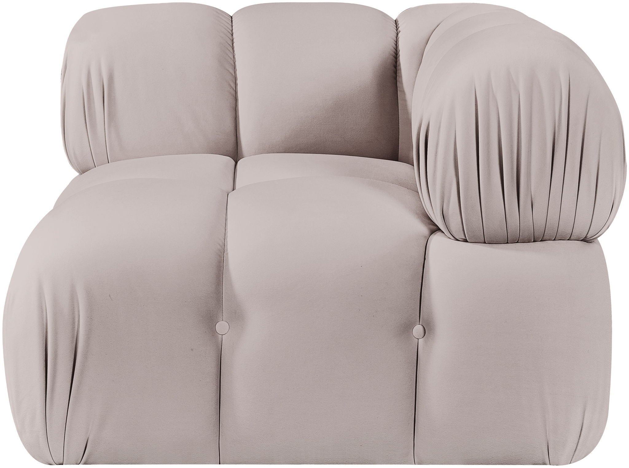 Orin - Velvet Performance Fabric Upholstered Modular Corner Chair