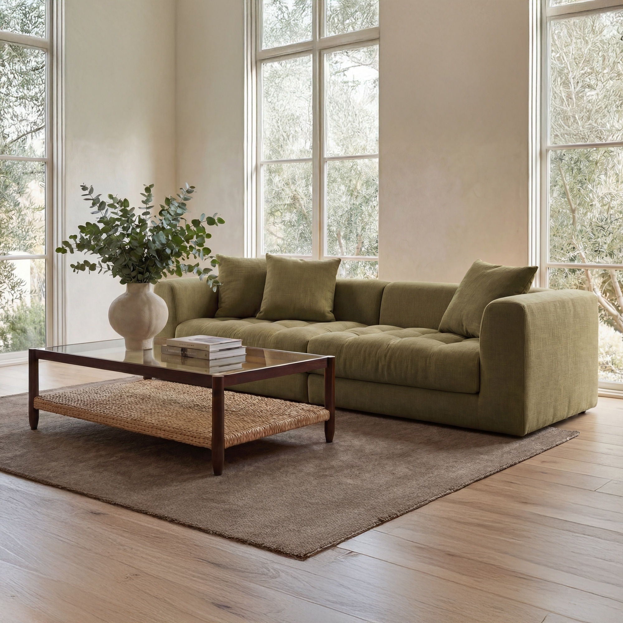 Davie - Modular Sofa - Olive