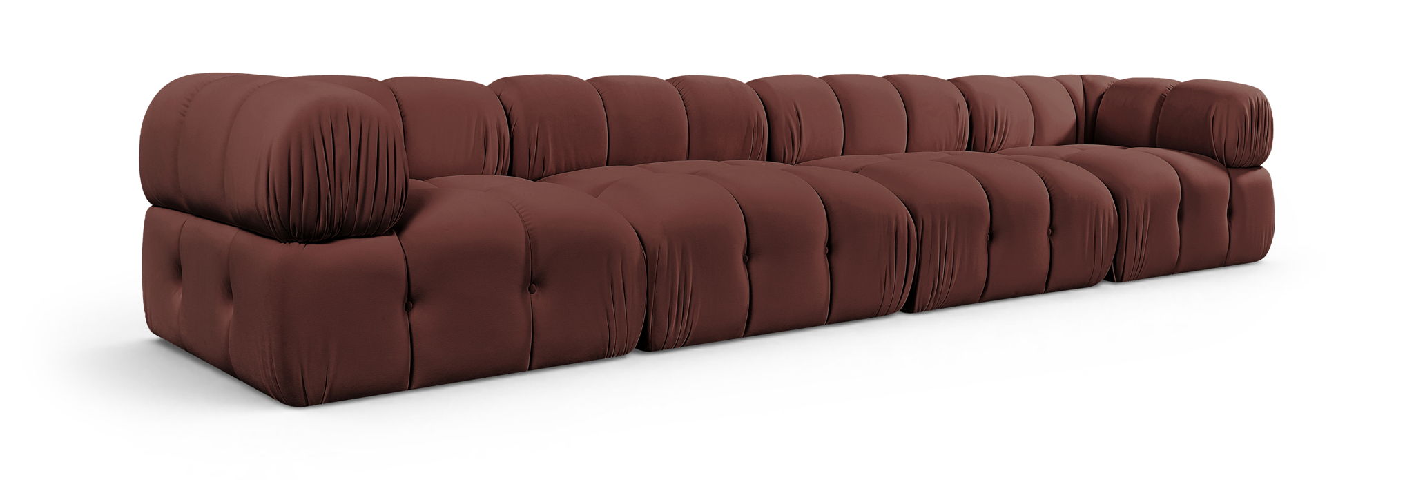 Orin - Fabric Velvet 4 Piece Modular Sofa