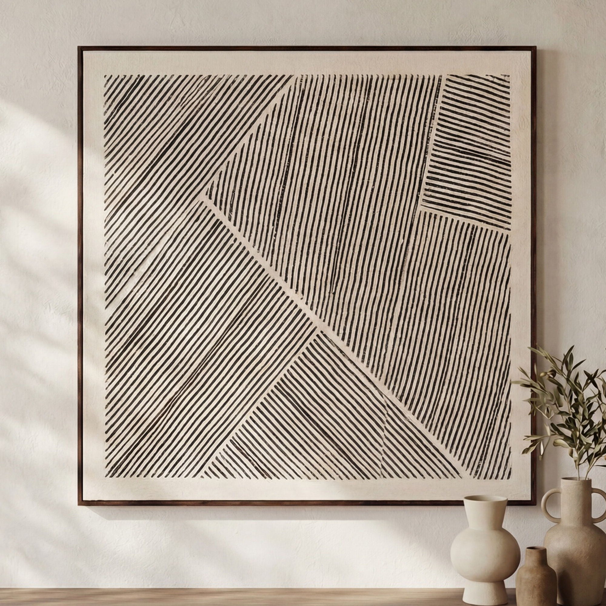 Fleet - Framed Painting - Multicolor