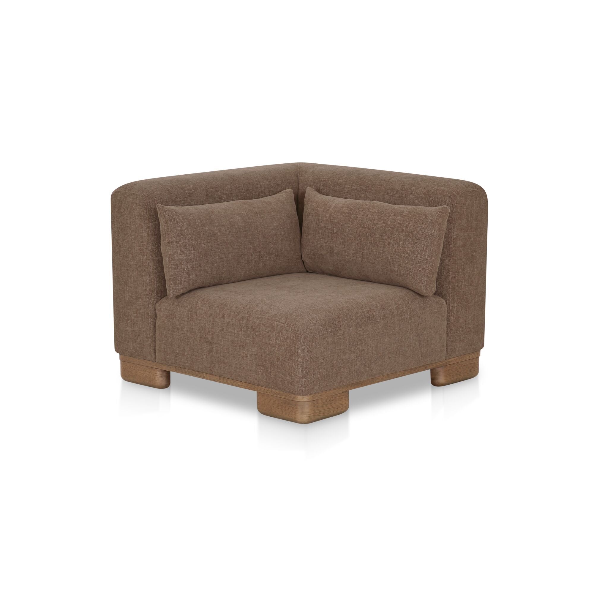 June - Corner Chair - Dark Brown