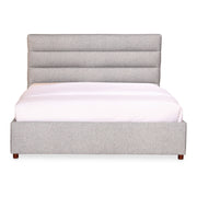 Takio - Queen Bed - Light Gray