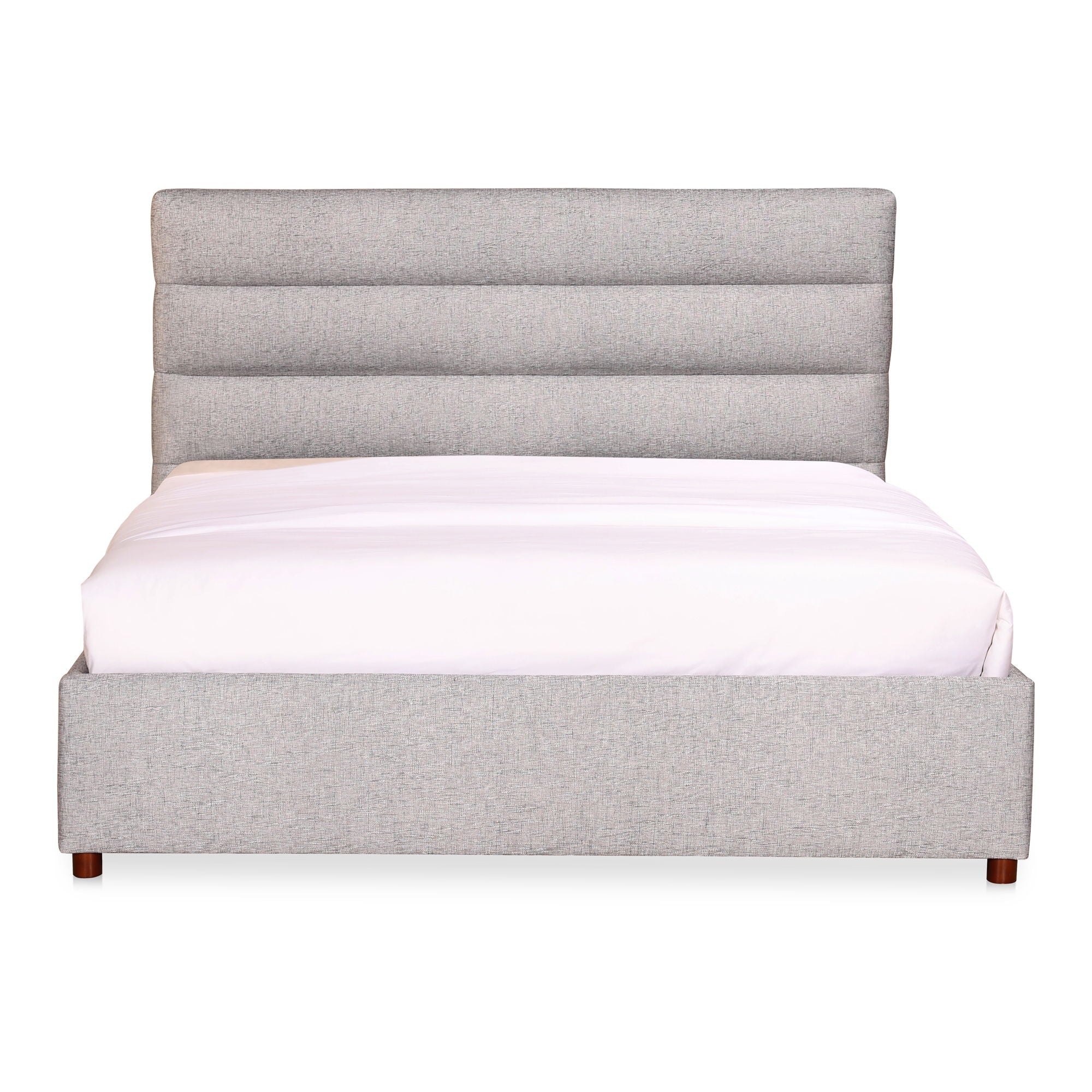 Takio - Queen Bed - Light Gray