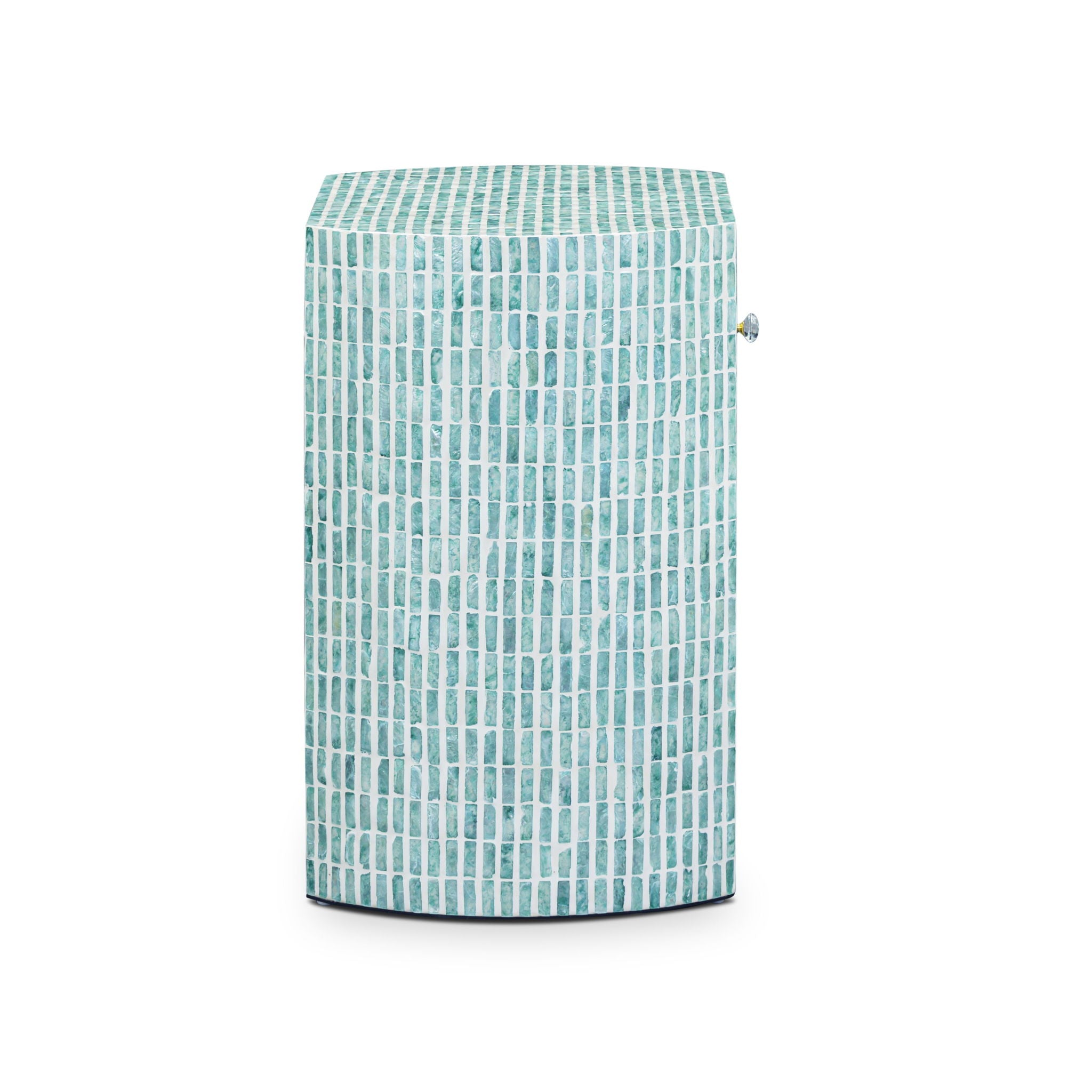 Prim - Capiz Shell Nightstand - Blue