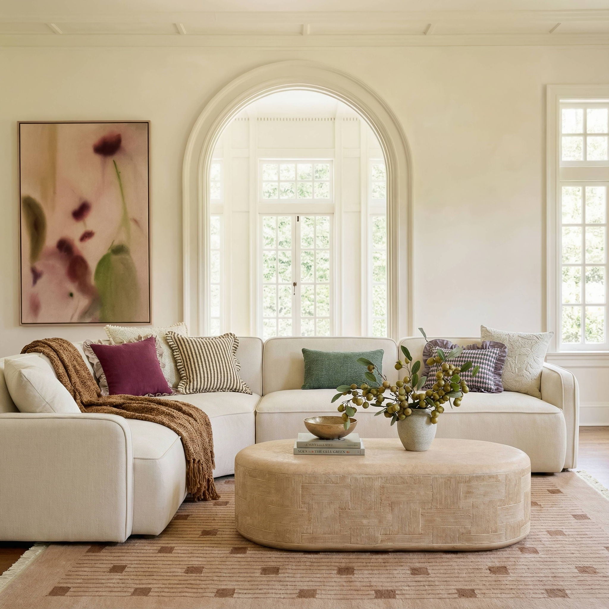 Suraya - Concrete Rounded Coffee Table