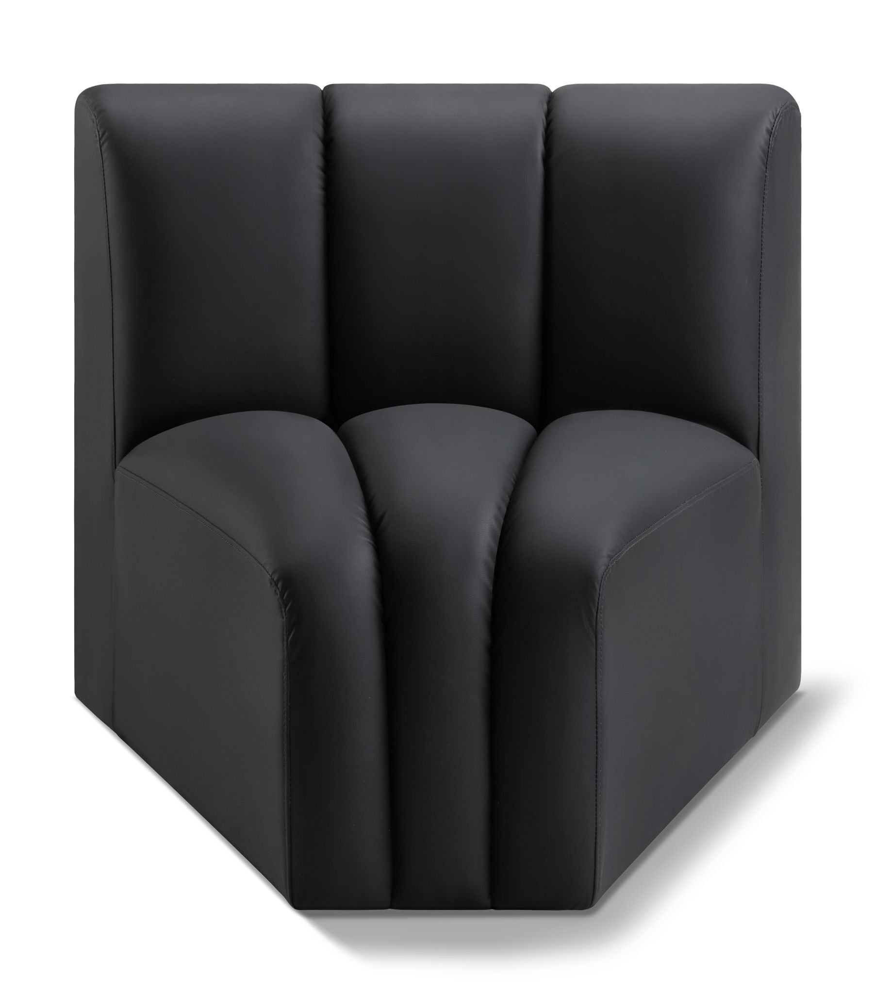 Arc - Faux Leather Curved Corner Chair