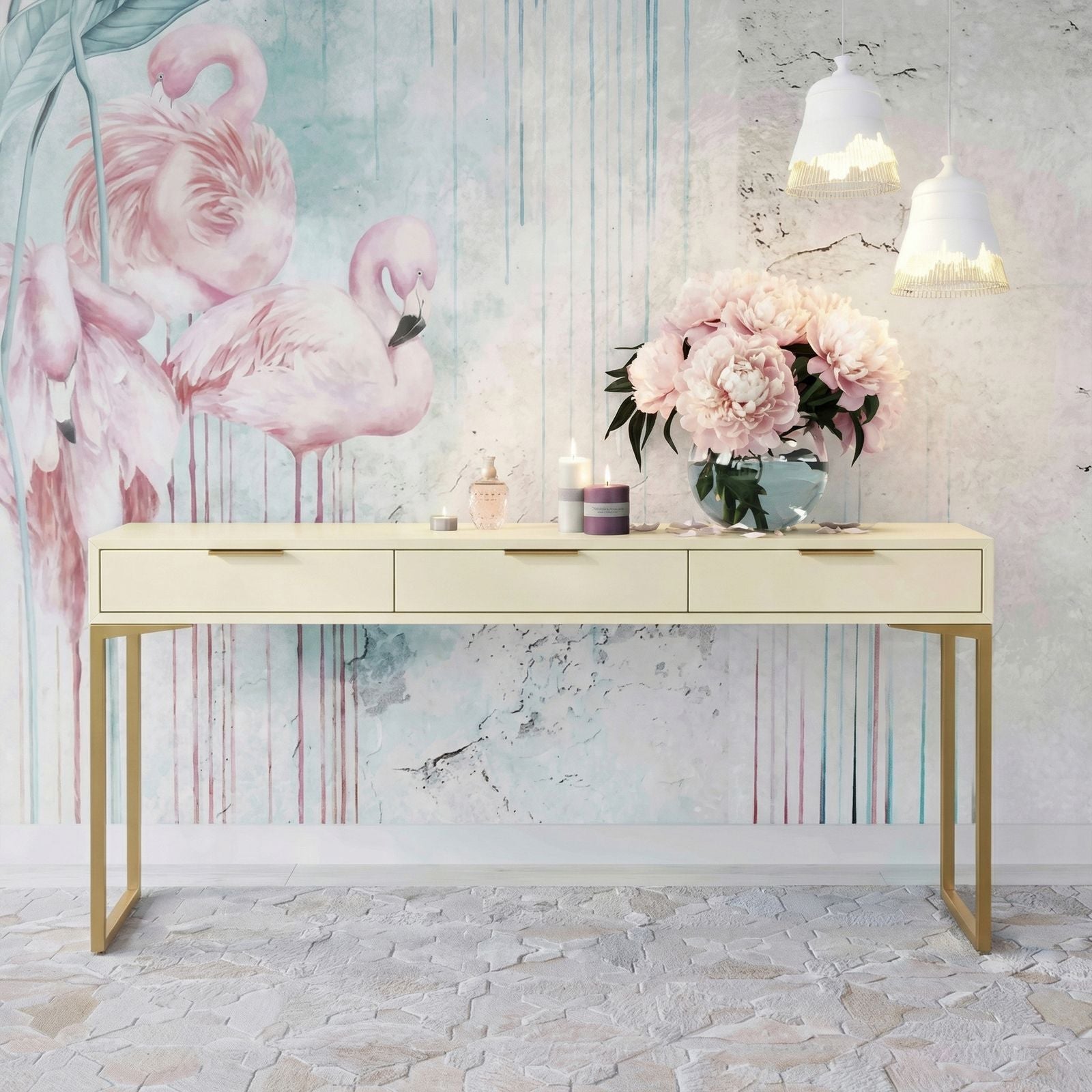Pesce - 3 Drawer Console Table
