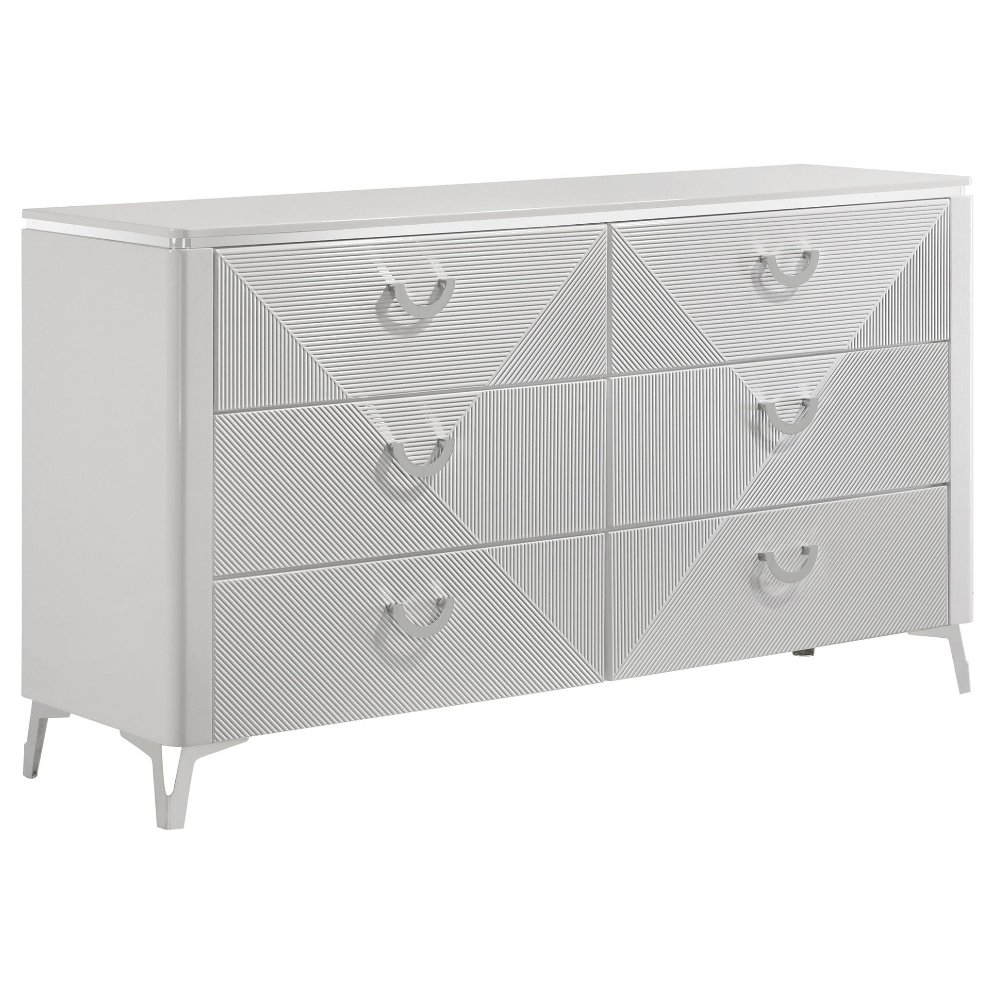 Buckley - 6 Drawer Dresser - Gloss White