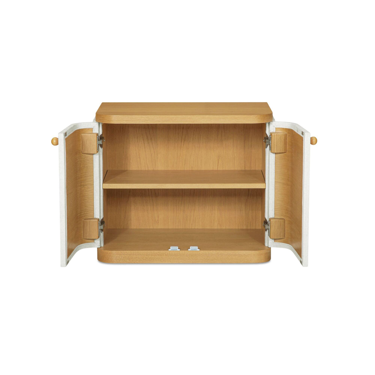 Simone - Nightstand - Cream / White / Light Brown