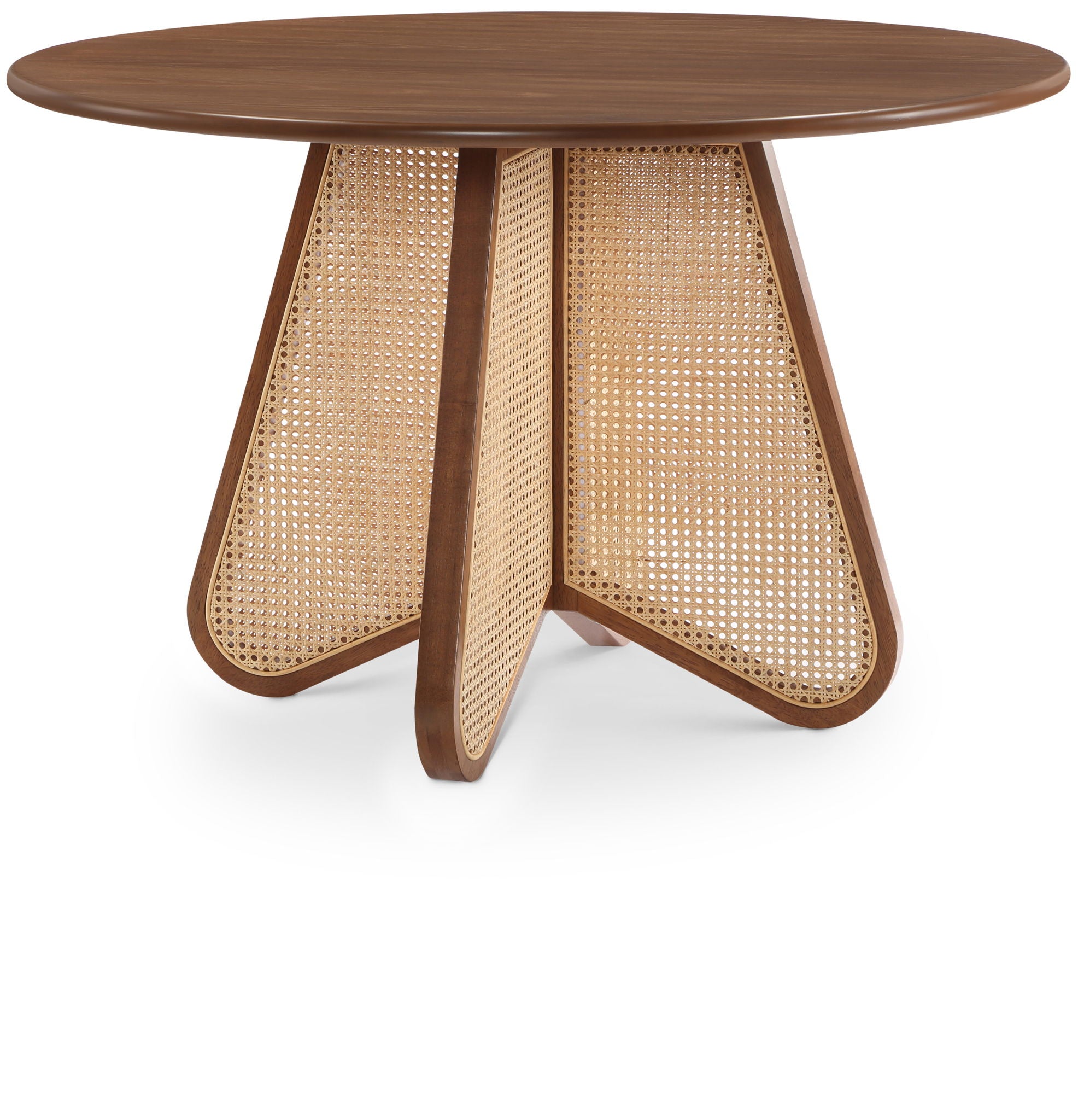 Butterfly - Solid Wood And Natural Cane Table