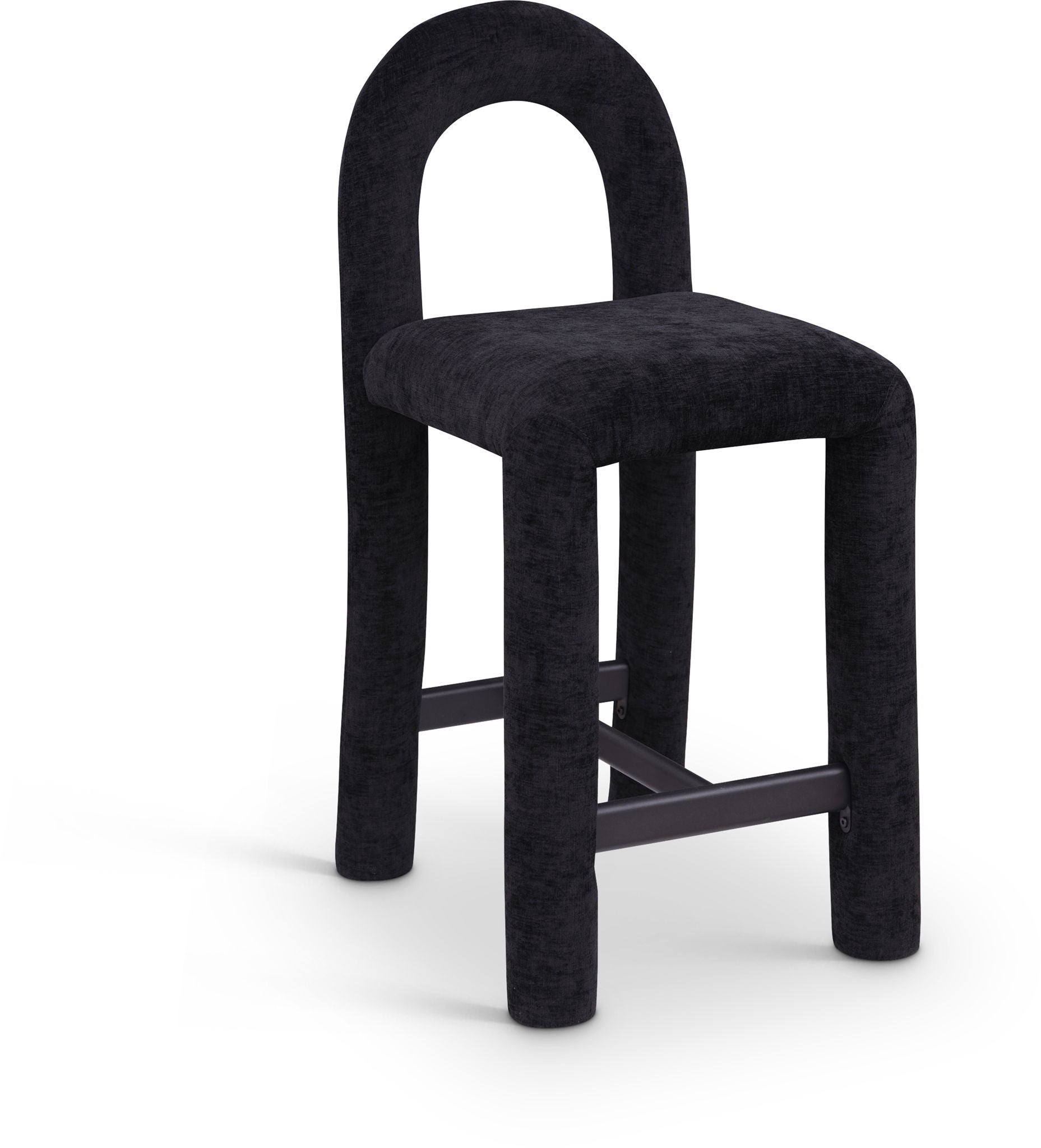 Amari - Chenille Fabric Stool